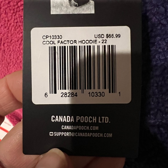 🆕 CANADA POOCH SHERPA “COOL FACTOR HOODIE” DOG COAT”NEW with TAGS - Picture 8 of 9